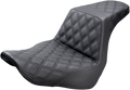 SADDLEMEN Step-Up Seat - Full Lattice Stitch - Black 818-29-175 — image 1