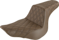 SADDLEMEN Step-Up Seat - Full Lattice Stitch - Brown 818-29-175BR — image 1