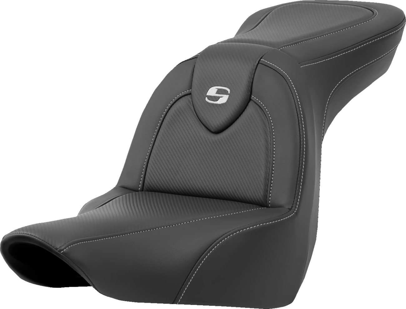 SADDLEMEN Roadsofa™ Seat - Carbon Fiber - without Backrest - FXLR/FLSB '18-'25 818-29-185 — image 1