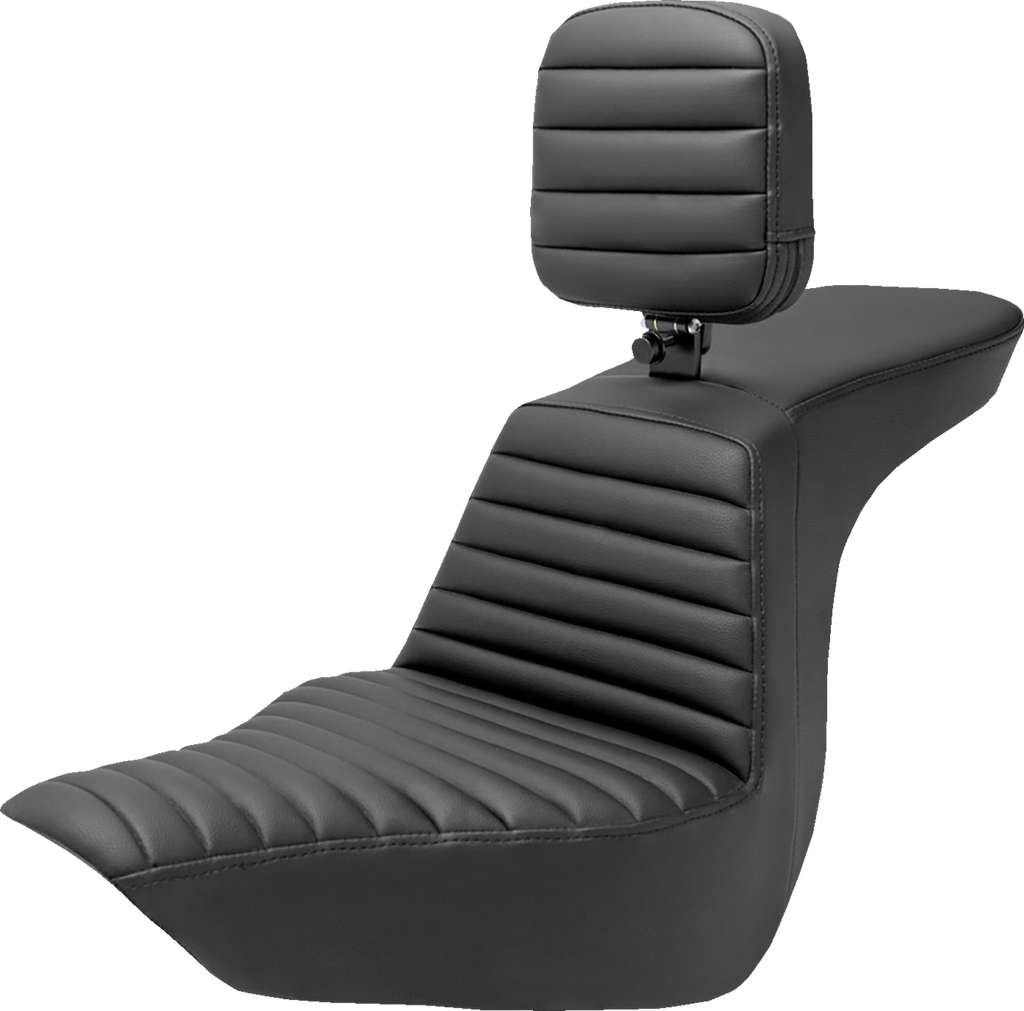 SADDLEMEN Tour Step-Up Seat - Rider Backrest - Tuck-n-Roll - FLSB/FXLR '18-'24 818-29-191BR — image 1