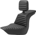 SADDLEMEN Tour Step-Up Seat - Rider Backrest - Tuck-n-Roll - FLSB/FXLR '18-'24 818-29-191BR — image 1