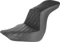 SADDLEMEN Step-Up Seat - Front Lattice Stitch - Black 818-29-192 — image 1