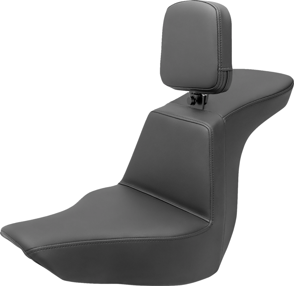 SADDLEMEN Tour Step-Up Seat - Rider Backrest - Plain - FLSB/FXLR '18-'24 818-29-194BR — image 1