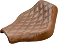 SADDLEMEN Renegade™ Solo Seat - Lattice Stitched - Brown - FX '18-'23 818-30-002BLS — image 1