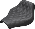 SADDLEMEN Renegade™ Solo Seat - Lattice Stitched - Black - FXBB/FXST '18-'25 818-30-002LS — image 1