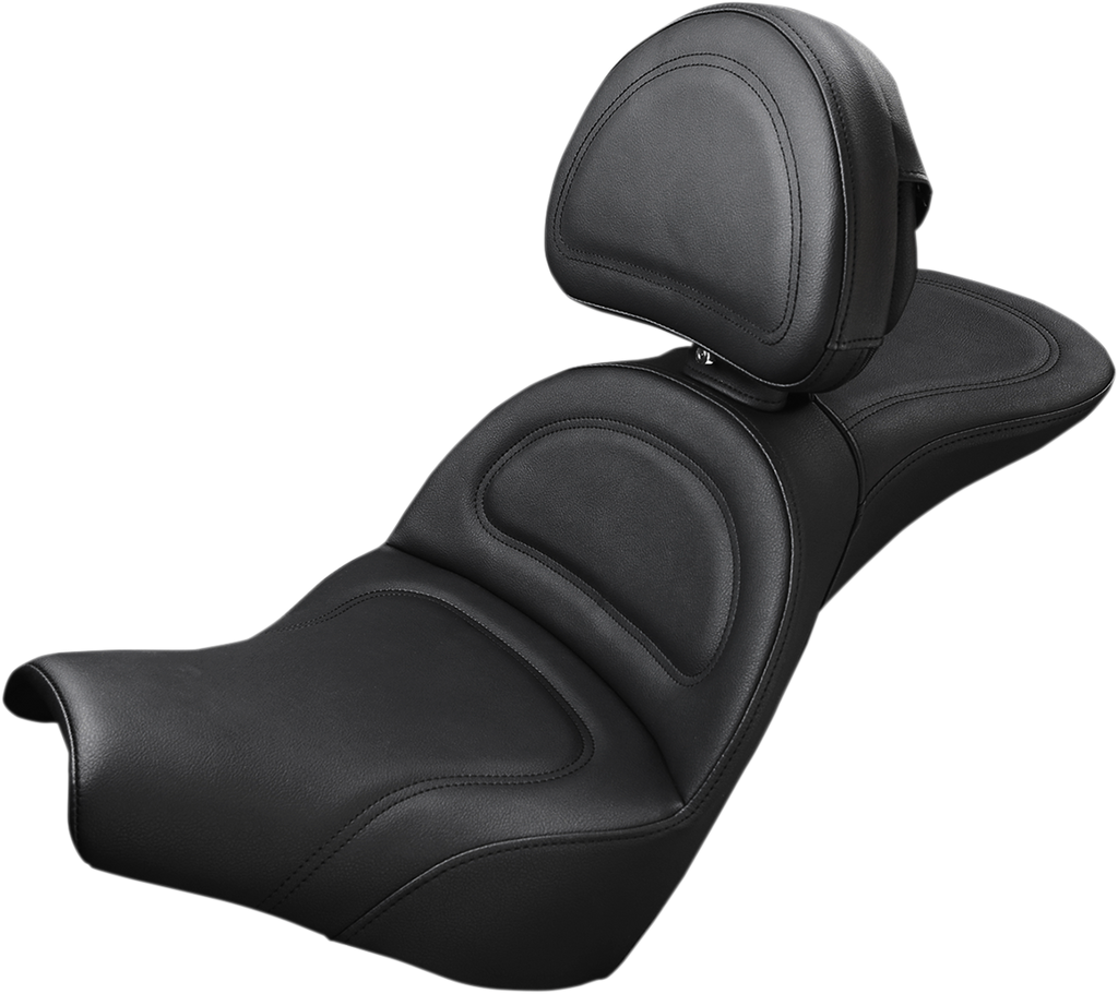 SADDLEMEN Explorer Seat - w/ Driver Backrest - FXBB '18-'23 818-30-030 — image 1