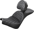 SADDLEMEN Explorer Seat - Lattice Stitched - Backrest - FXBB/FXST '18-'24 818-30-030LS — image 1