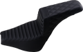SADDLEMEN Step-Up Seat - Front Tuck-n-Roll/Rear Lattice Stitch - Black 818-30-176 — image 1