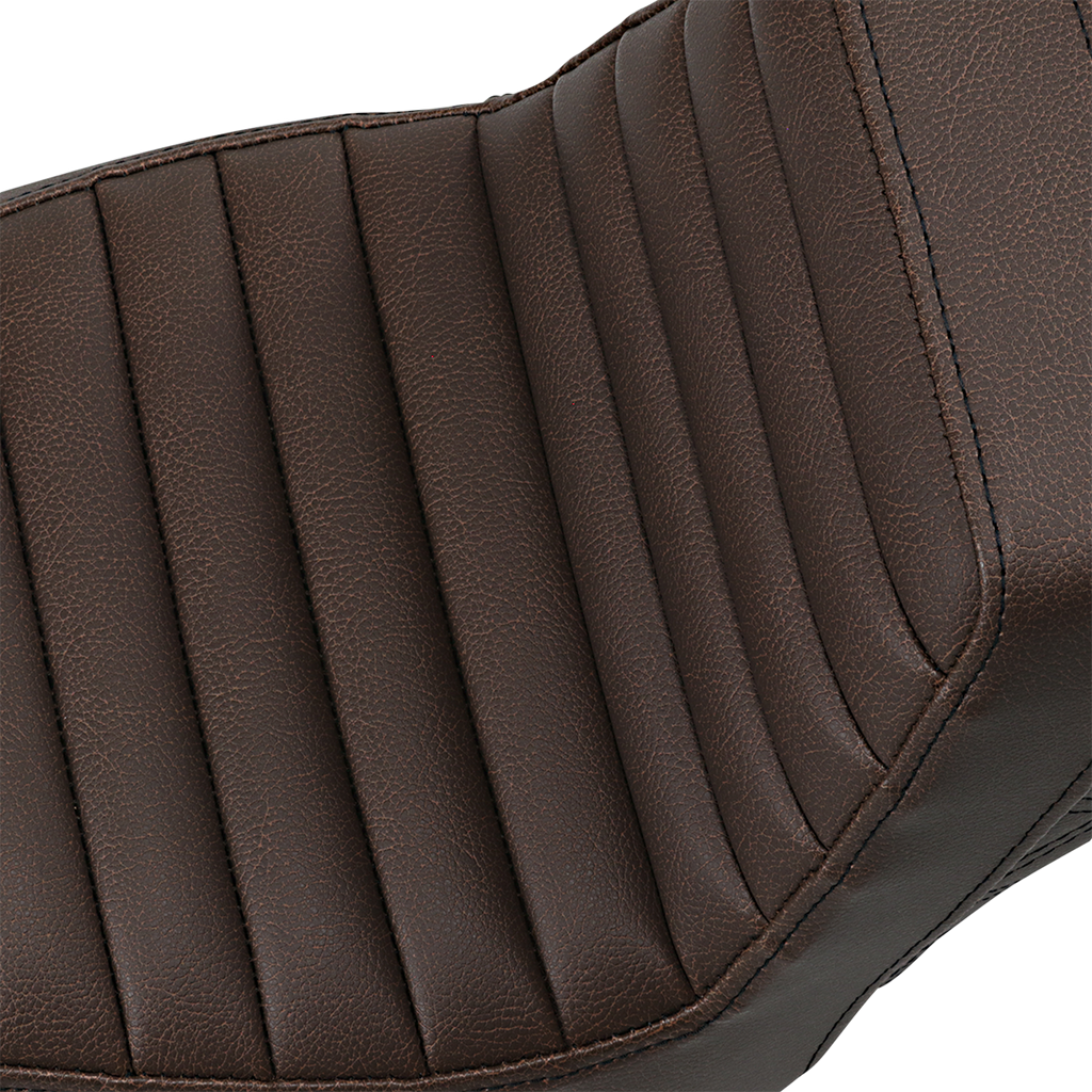 SADDLEMEN Step-Up Seat - Front Tuck-n-Roll/Rear Lattice Stitch - Brown 818-30-176BR — image 2