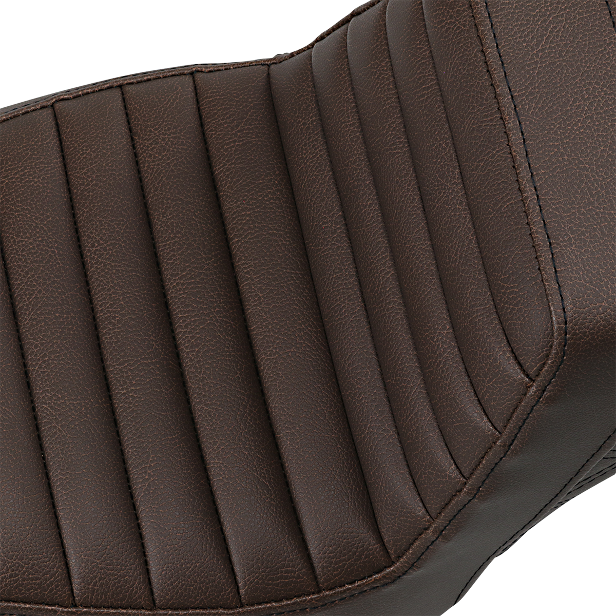 SADDLEMEN Step-Up Seat - Front Tuck-n-Roll/Rear Lattice Stitch - Brown 818-30-176BR — image 2