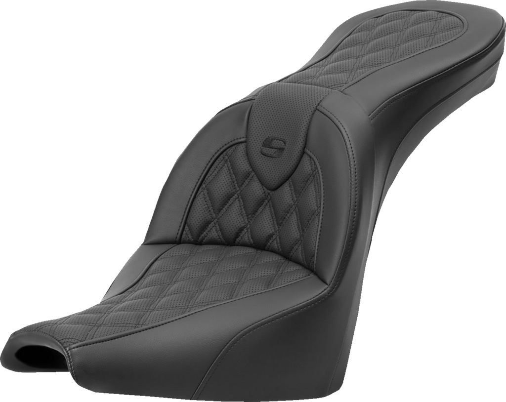 SADDLEMEN Roadsofa™ Seat - Lattice Stitch - without Backrest - FXBB/FXST '18-'24 818-30-182 — image 1