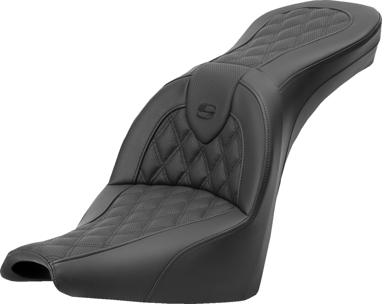 SADDLEMEN Roadsofa™ Seat - Lattice Stitch - without Backrest - FXBB/FXST '18-'24 818-30-182 — image 1