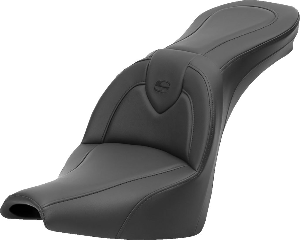 SADDLEMEN Roadsofa™ Seat - without Backrest - Black/Black Stitching - FXBB/FXST '18-'24 818-30-187 — image 1