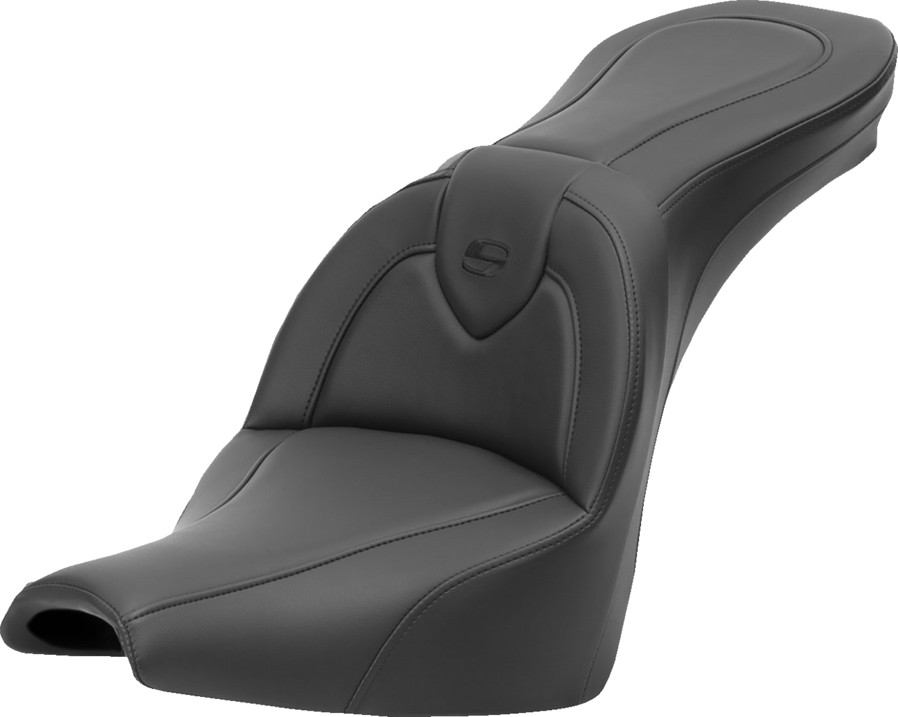 SADDLEMEN Roadsofa™ Seat - without Backrest - Black/Black Stitching - FXBB/FXST '18-'24 818-30-187 — image 1