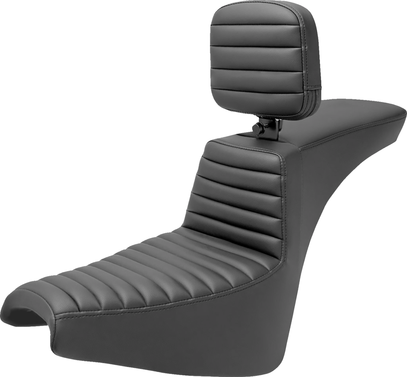 SADDLEMEN Tour Step-Up Seat - Rider Backrest - Tuck-n-Roll - FXBB/FXST '18-'25 818-30-191BR — image 1