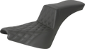 SADDLEMEN Step-Up Seat - Front Lattice Stitch - Black 818-30-192 — image 1