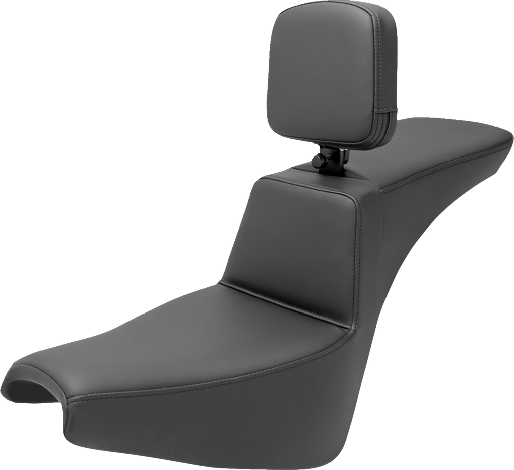 SADDLEMEN Tour Step-Up Seat - Rider Backrest - Plain - FXBB/FXST '18-'25 818-30-194BR — image 1