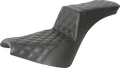 SADDLEMEN Step-Up Seat - Full Lattice Stitch - Black 818-30-195 — image 1