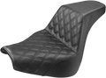 SADDLEMEN Step-Up Seat - Front Lattice Stitch - Black - FXBR/S '18-'20 818-31-172 — image 1