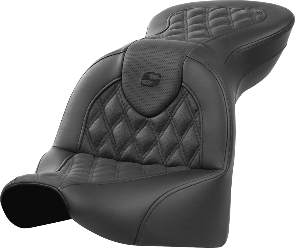 SADDLEMEN Roadsofa™ Seat - without Backrest - Lattice Stitch - FXBR/S '18-'20 818-31-182 — image 1