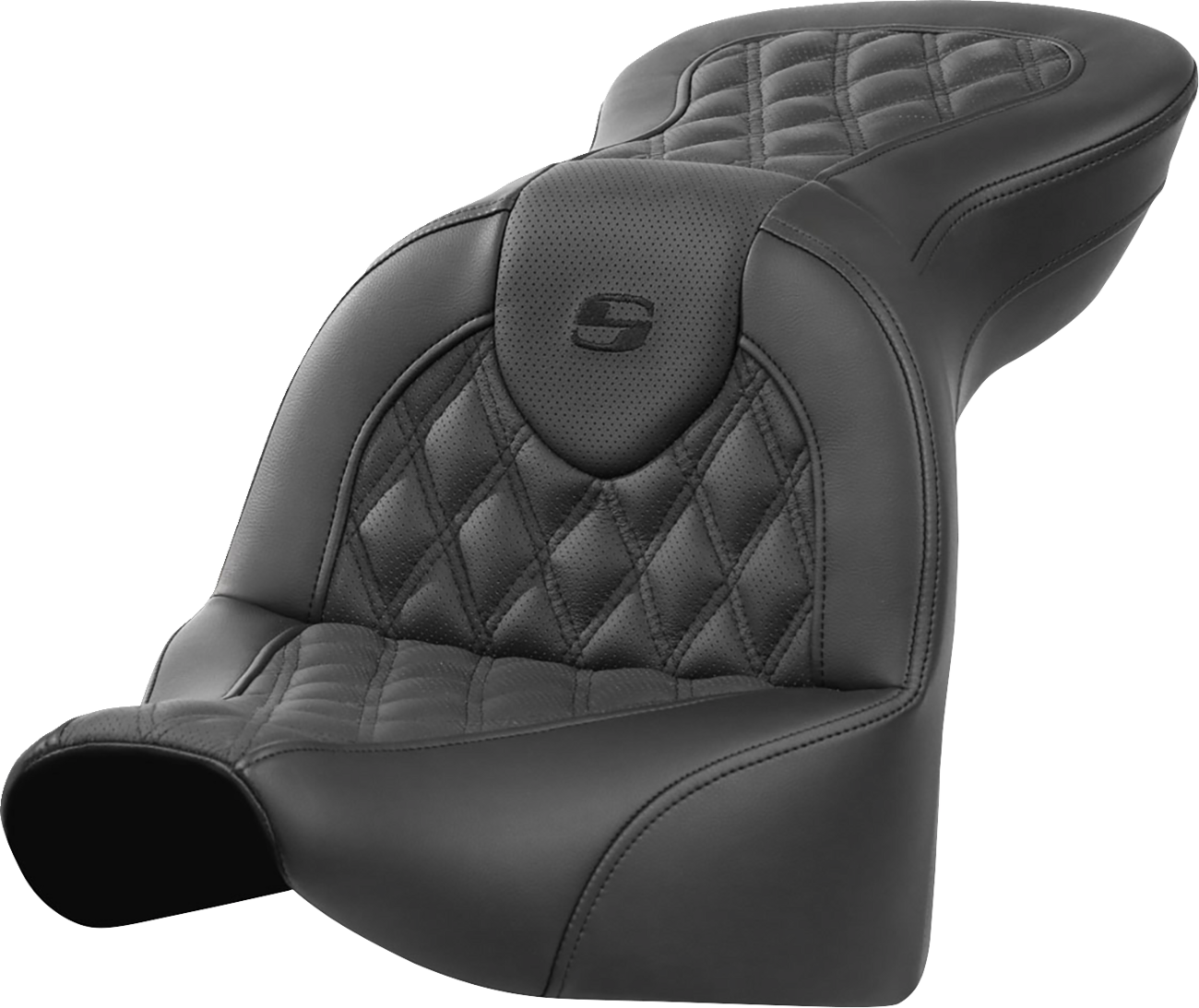 SADDLEMEN Roadsofa™ Seat - without Backrest - Lattice Stitch - FXBR/S '18-'20 818-31-182 — image 1