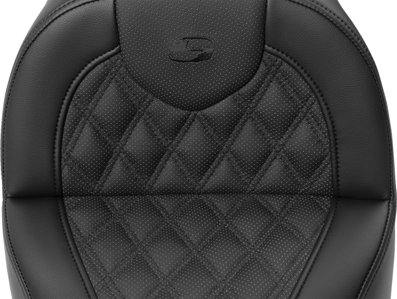 SADDLEMEN Roadsofa™ Seat - with Backrest - Lattice Stitch - FXBR/S '18-'20 818-31-182BR — image 3