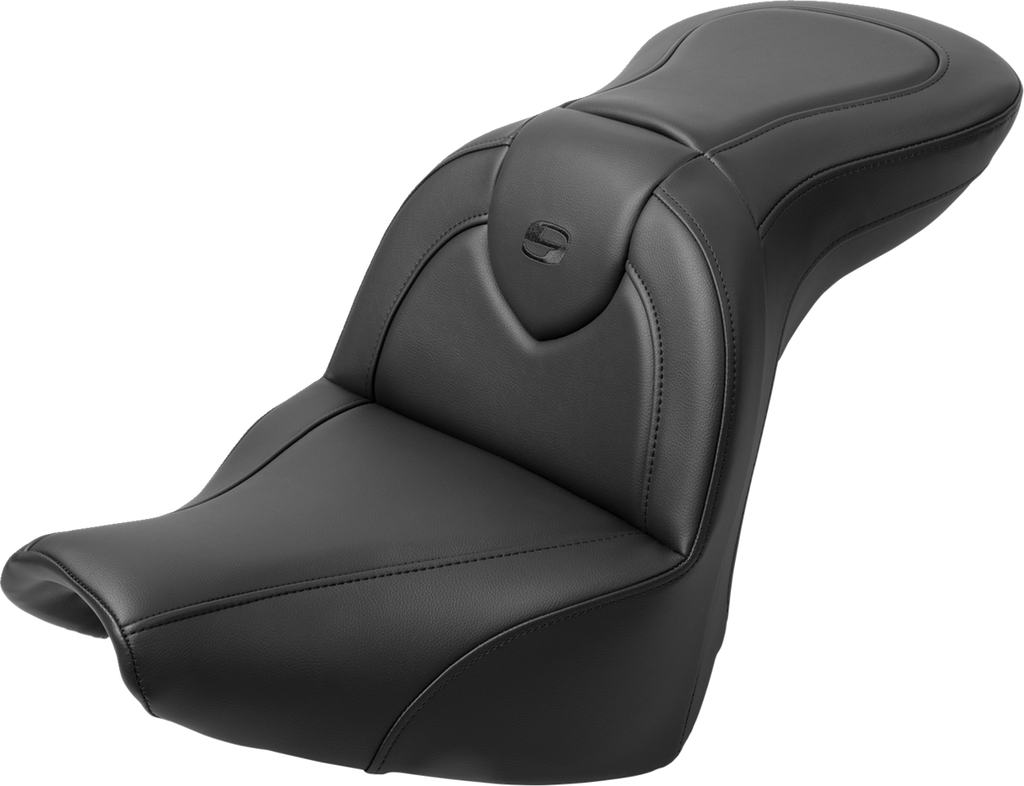 SADDLEMEN RoadSofa™ Seat - with Backrest - Black Stitch - FXBR/S '18-'20 818-31-187BR — image 2