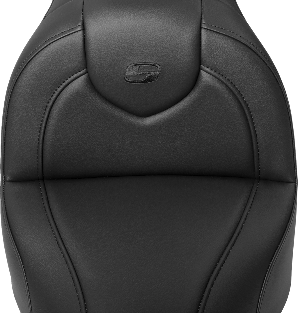 SADDLEMEN RoadSofa™ Seat - with Backrest - Black Stitch - FXBR/S '18-'20 818-31-187BR — image 5