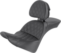 SADDLEMEN Explorer Seat - Lattice Stitched - Backrest - FL '18-'24 818-33-030LS — image 1