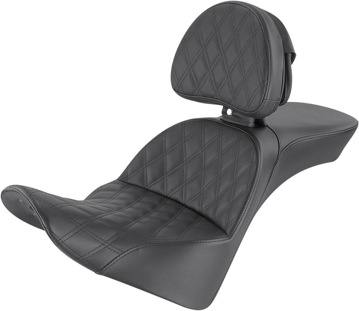 SADDLEMEN Explorer Seat - Lattice Stitched - Backrest - FL '18-'24 818-33-030LS — image 1