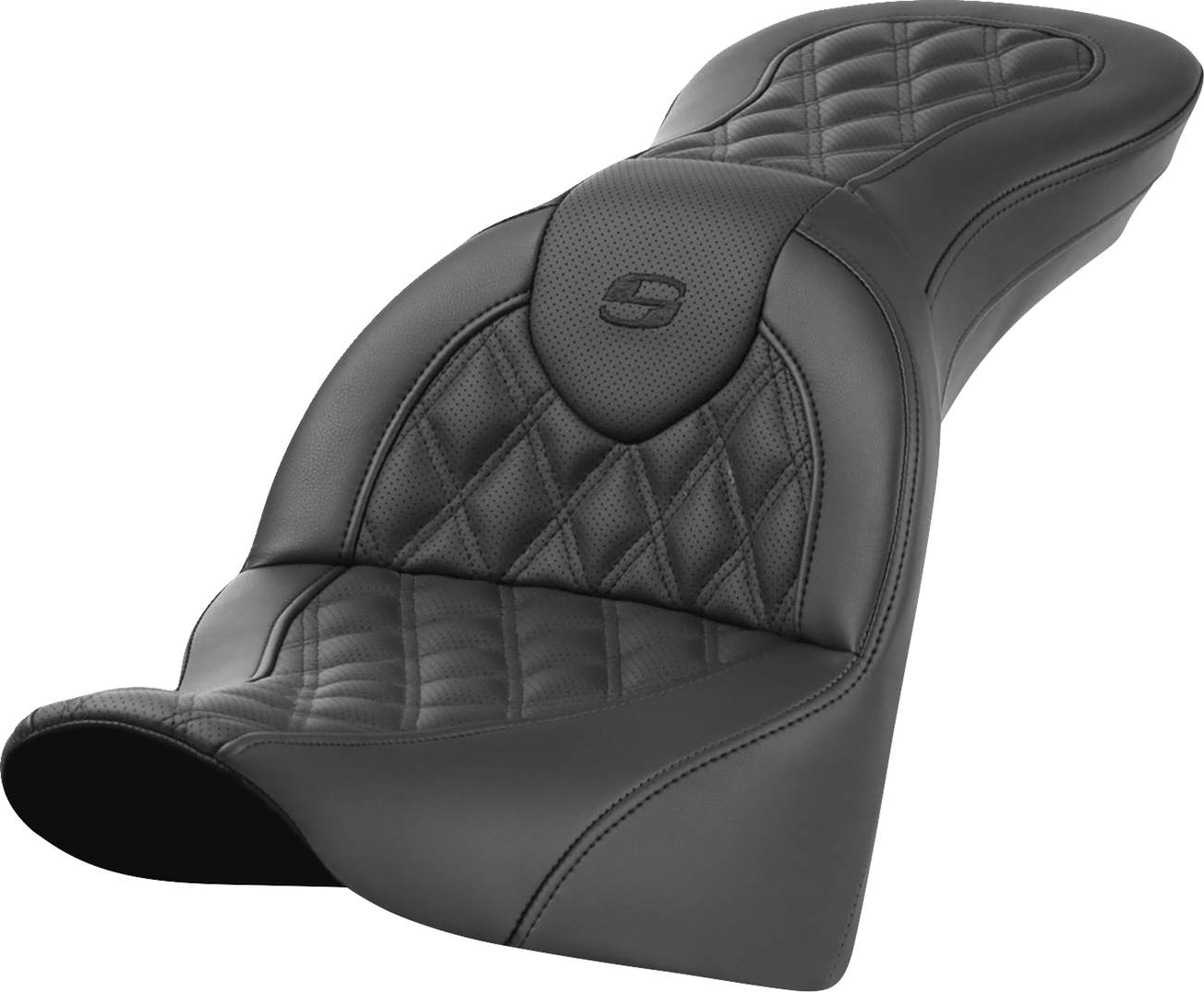 SADDLEMEN Roadsofa™ Seat - without Backrest - Lattice Stitch - FL '18-'24 818-33-182 — image 1