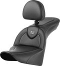 SADDLEMEN Roadsofa™ Carbon Fiber Seat - With Backrest - FL '18-'24 818-33-185BR — image 1