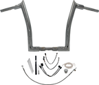 FAT BAGGERS INC. 1-1/2" EZ Install Pointed Top Handlebar Kit - 14" - Chrome 819614 — image 1