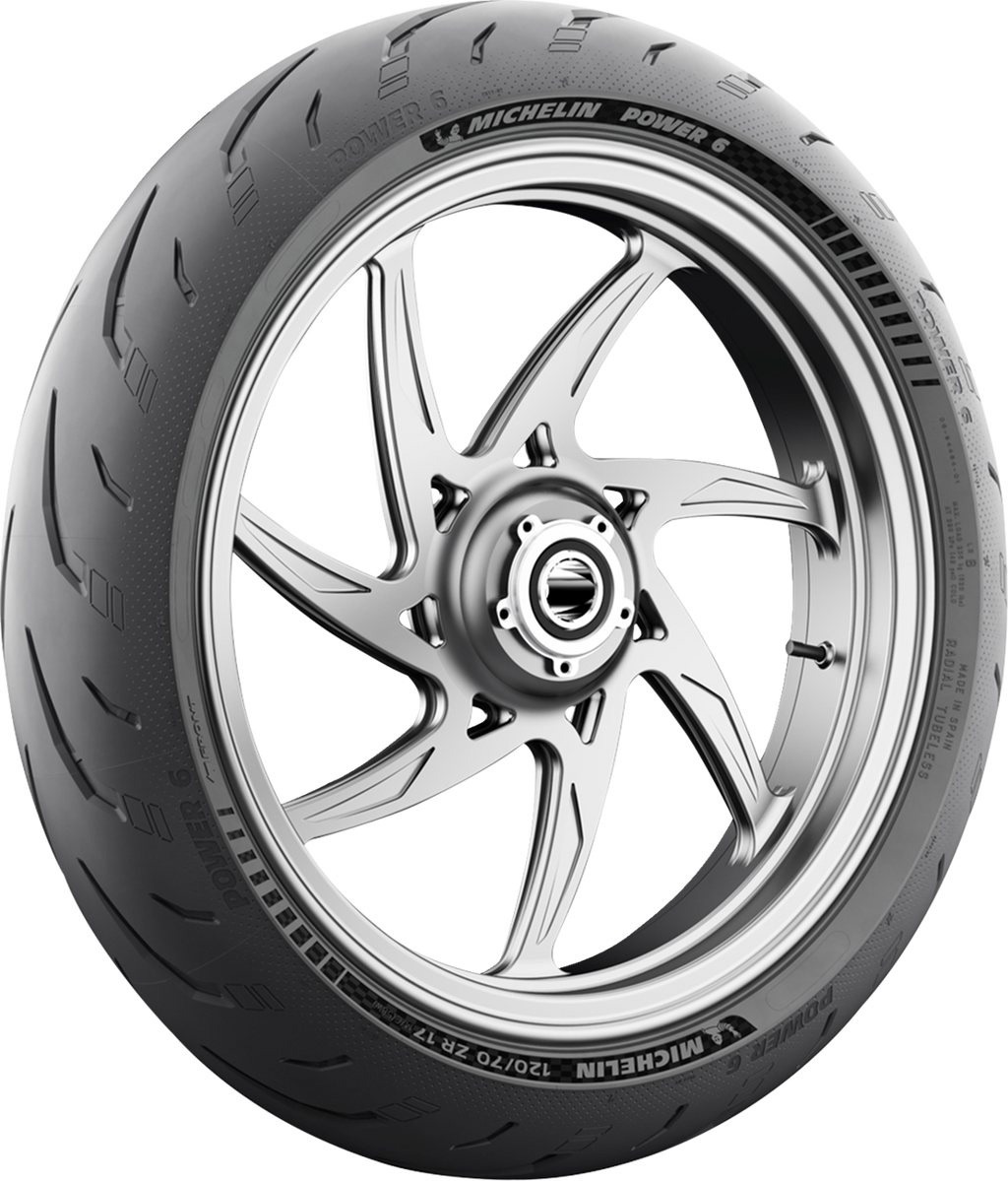 MICHELIN Tire - Power 6 - Front - 120/70ZR17 - (58W) 82063 — image 2