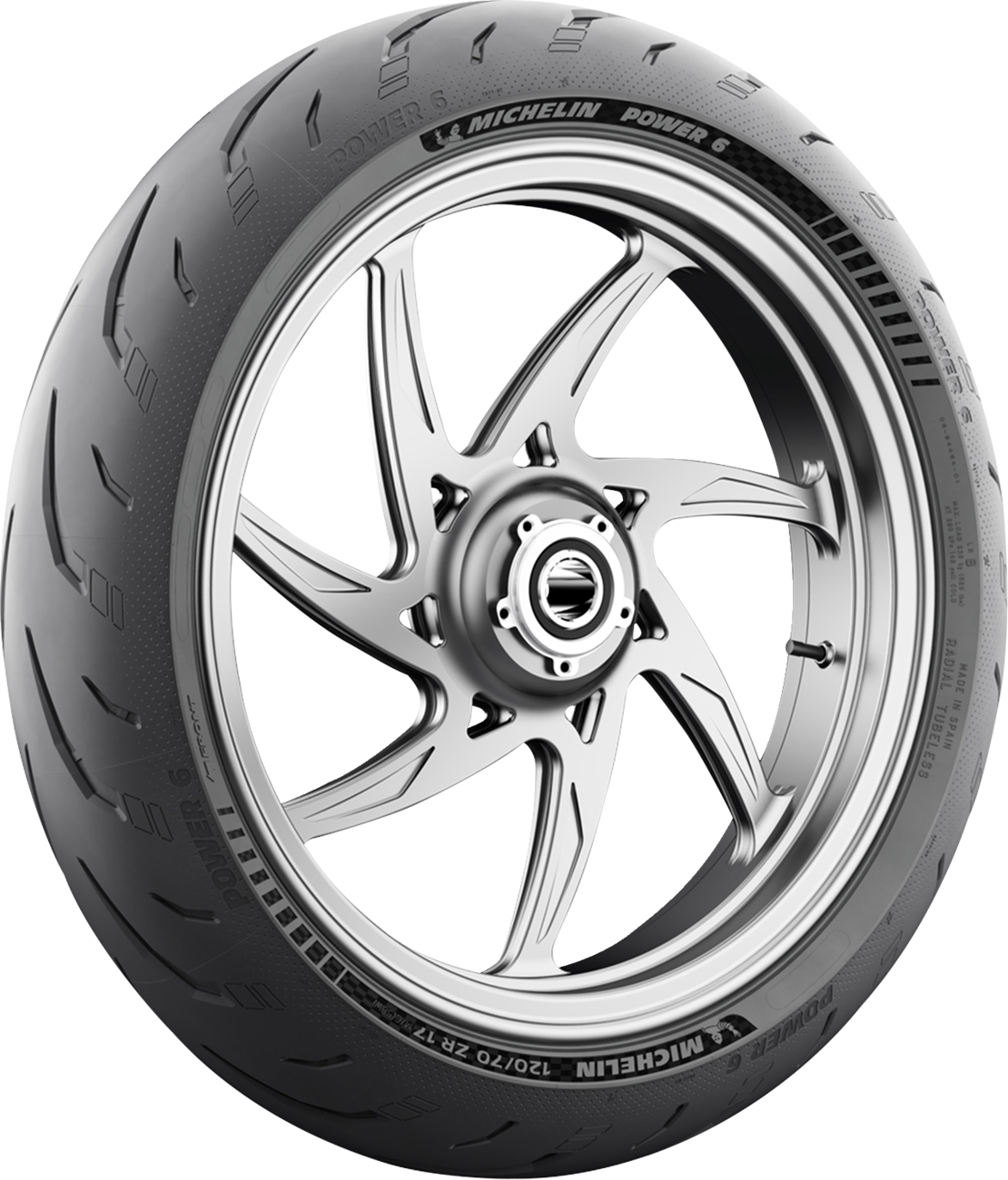 MICHELIN Tire - Power 6 - Front - 120/70ZR17 - (58W) 82063 — image 2