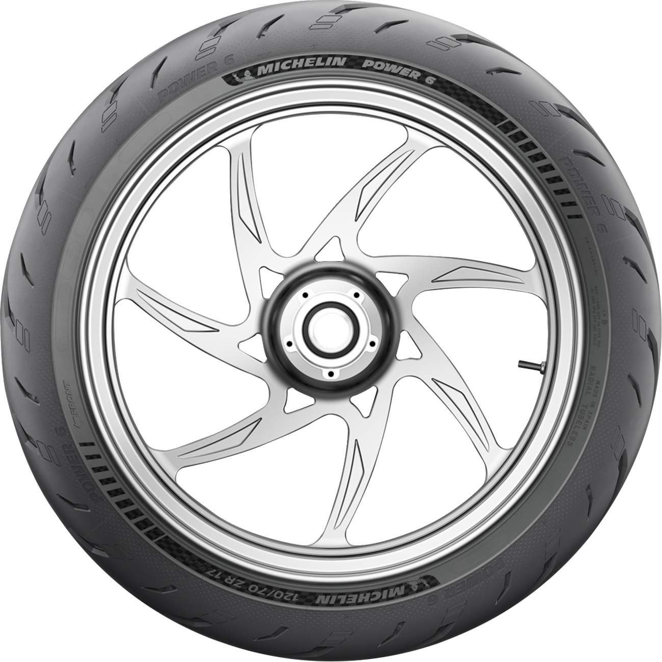 MICHELIN Tire - Power 6 - Front - 120/70ZR17 - (58W) 82063 — image 3
