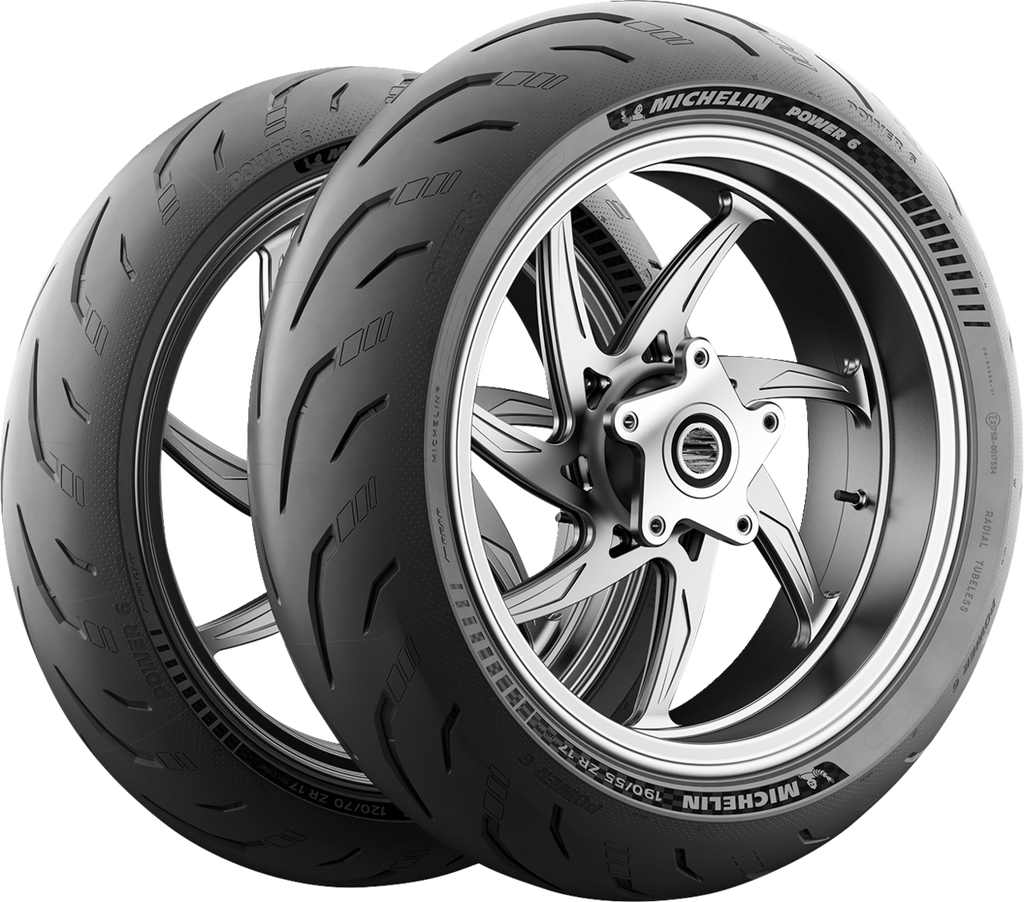 MICHELIN Tire - Power 6 - Front - 120/70ZR17 - (58W) 82063 — image 5