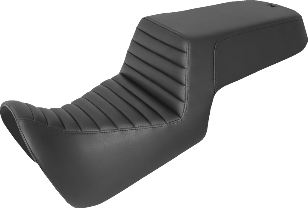 SADDLEMEN Step-Up Seat - Front Tuck-n-Roll/Rear Smooth - Black 821-34-171 — image 1