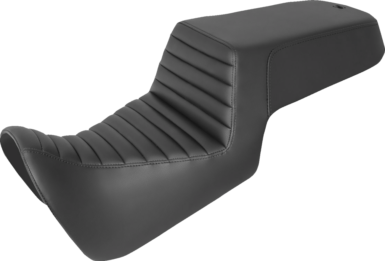 SADDLEMEN Step-Up Seat - Front Tuck-n-Roll/Rear Smooth - Black 821-34-171 — image 1