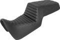 SADDLEMEN Step-Up Seat - Front Tuck-n-Roll/Rear Lattice Stitch - Black - Pan America '21-'24 821-34-176 — image 1