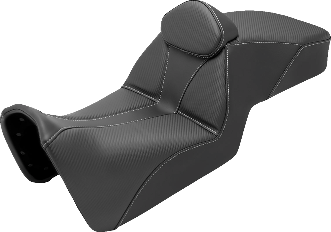 SADDLEMEN Adventure Tour Seat - Low - w/ Backrest - Black - Pan Am '21-'24 821-34-201BR — image 1