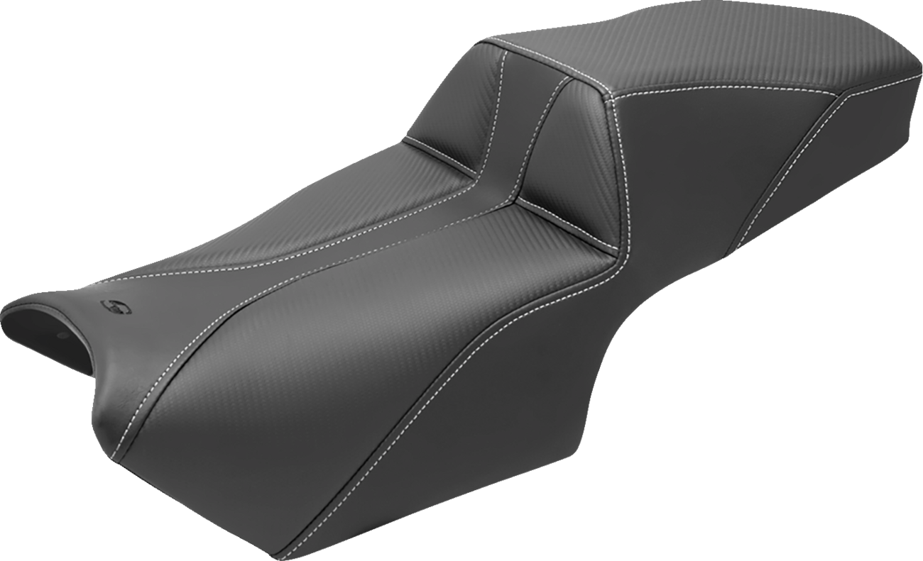 SADDLEMEN Adventure Tour Seat - Low - w/ Backrest - Black - Pan Am '21-'24 821-34-201BR — image 2
