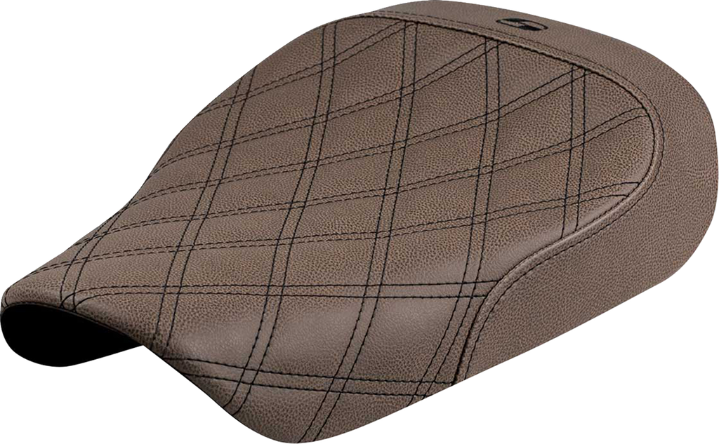 SADDLEMEN Solo Seat - Lattice Stitch - Brown - Sportster S '21-'25 821-36-002BLS — image 1