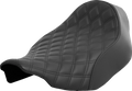 SADDLEMEN Renegade™ Solo Seat - Lattice Stitched - Black - FLT/FLH '23-'24 823-07-002LS — image 1
