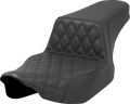 SADDLEMEN Step-Up Seat - Front Lattice Stitch - Black - FL '23-'24 823-07-172 — image 1