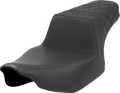 SADDLEMEN Step-Up Seat - Rear Lattice Stitch - Black - FL '23-'24 823-07-173 — image 1