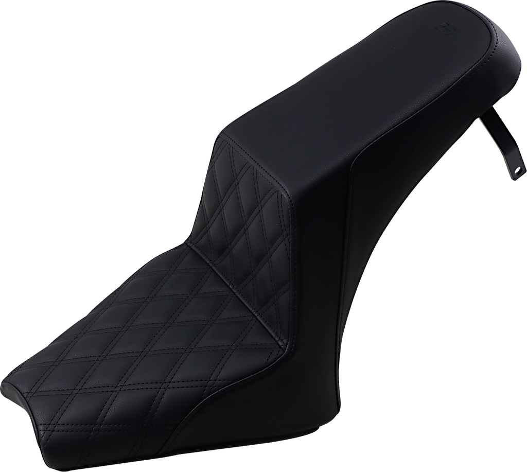SADDLEMEN Step-Up Seat - Rear Lattice Stitch - Black - FL '23-'24 823-07-173 — image 2