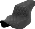 SADDLEMEN Step-Up Seat - Front/Rear Lattice Stitch - Black - FL '23-'24 823-07-175 — image 1