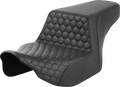 SADDLEMEN Step-Up Seat - Front Honeycomb - Black Stitching - FL '23-'24 823-07-17700 — image 1