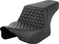 SADDLEMEN Step-Up Seat - Front Honeycomb - Gray Stitching - FL '23-'24 823-07-17702 — image 1